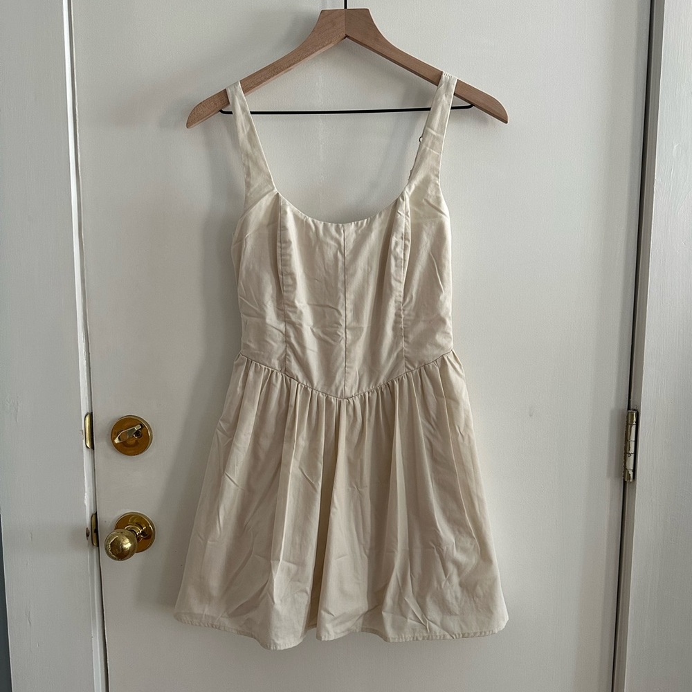 Abercrombie & Fitch Cream Mini Dress